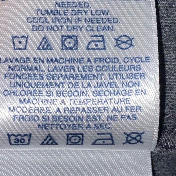 Lands End gray Cotten blend Zip Crew Cardigan Fall Normcore basic minimalist - Picture 8 of 8